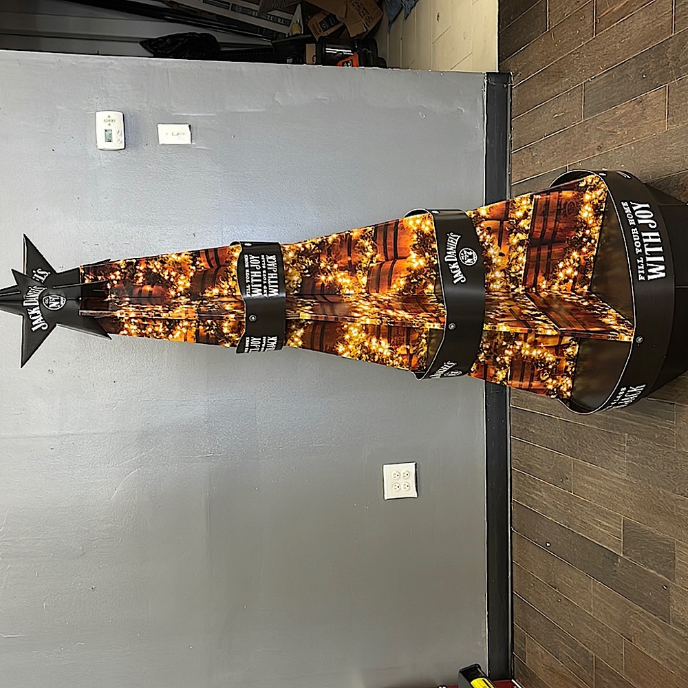 Jack daniels Christmas tree 3-tier